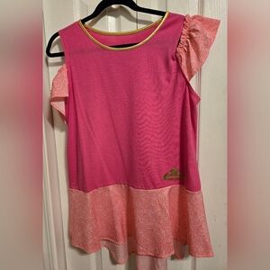 Disney Parks Aurora Womens Pink Cold Shoulder T Shirt Costume Tunic Blouse